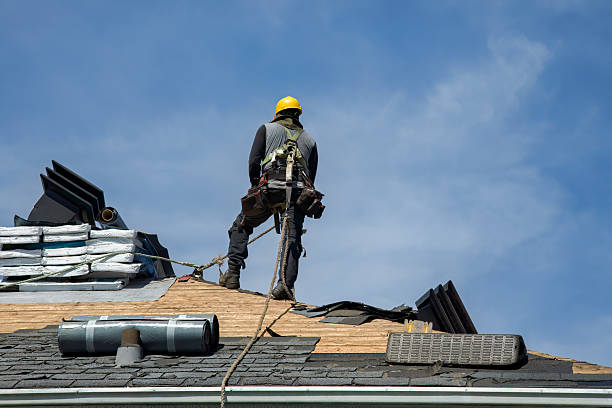 Professional Gutter Installation technician working in Artemas, PA